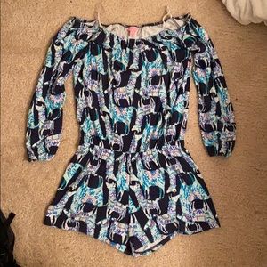 Lilly Pulitzer Alpaca my Bags Romper